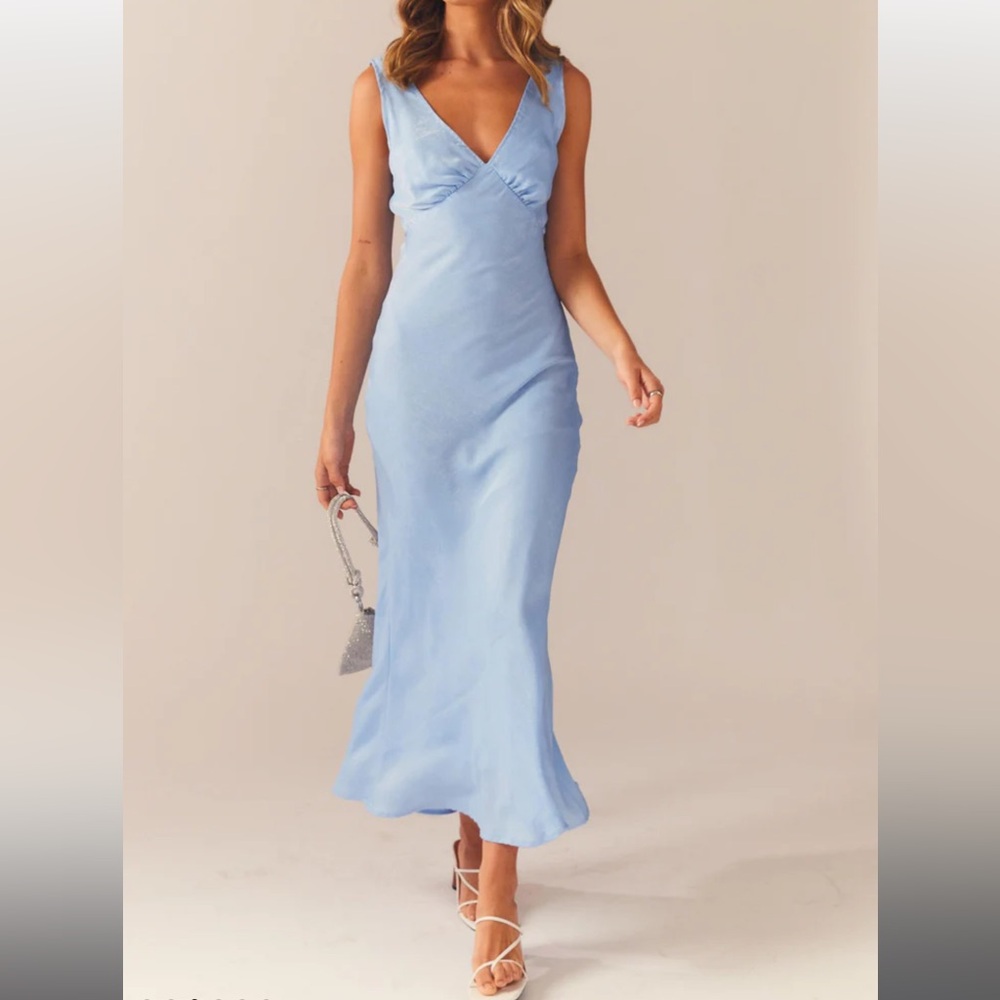 Peppermayo Loren dress in Light Green Sage shimmer - size 2 - Picture 16 of 17